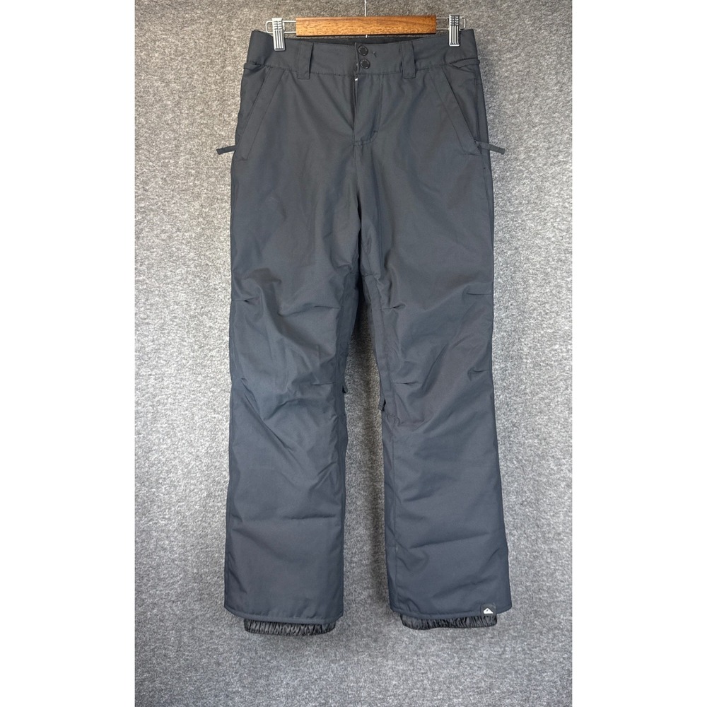 Quiksilver Snow Pants Boys XL Black DryFlight 10K Insulated Estate Ski Snowboard